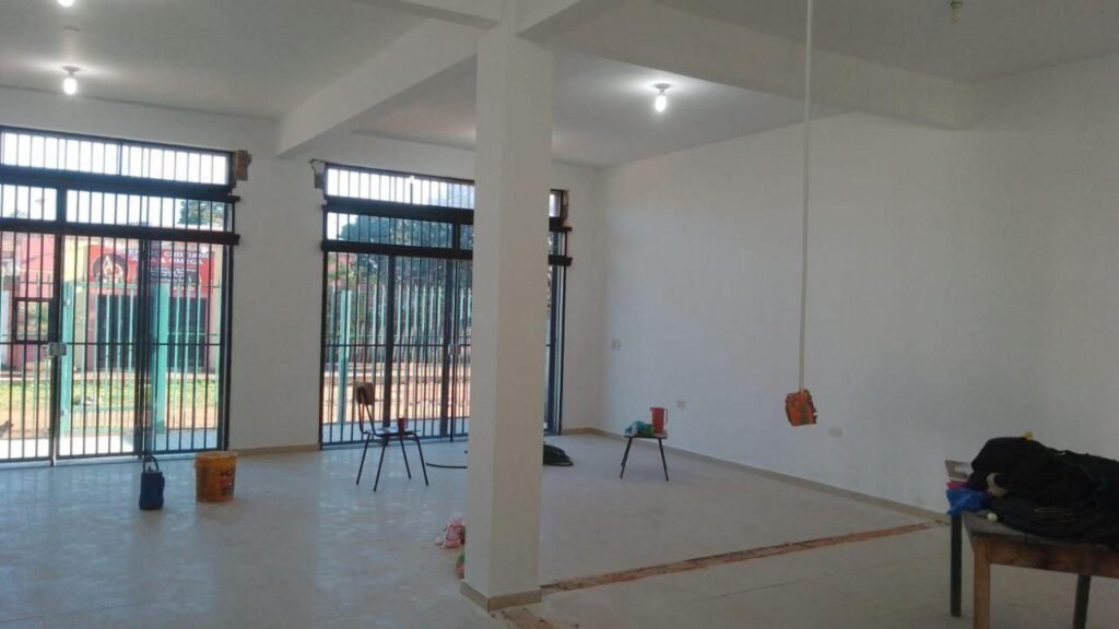 Construccion local comercial Caaguazu Vista interior construcción de local comercial en Caaguazú